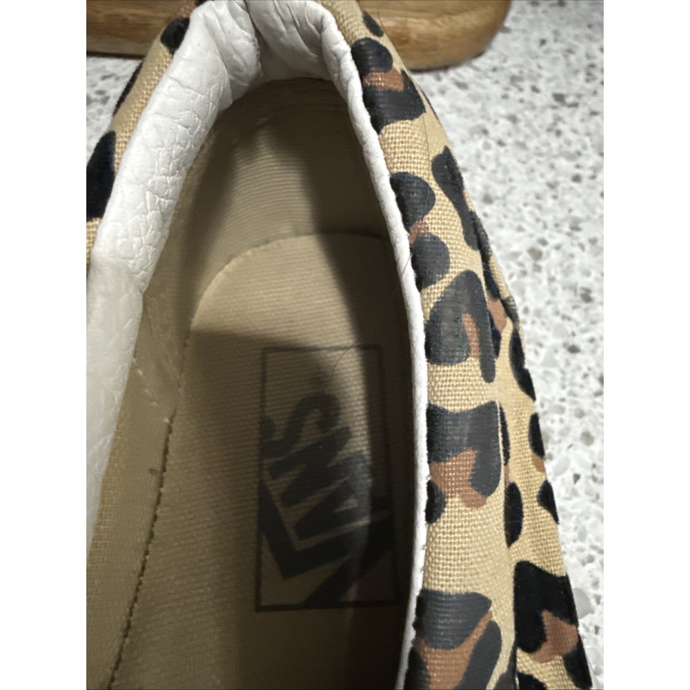 UsexVANS SLIP-ON 59 LOW UNISEX 6.5/8 Classic Slip On 500714 Leopard True White - Picture 6 of 7